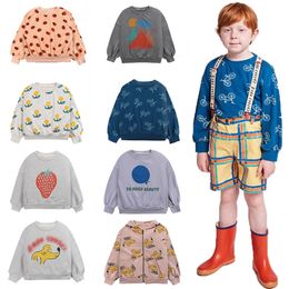 Hoodies & Sweatshirts Set Long Sleeve Children's Bobo Tops Clothes Print Outwear 220823