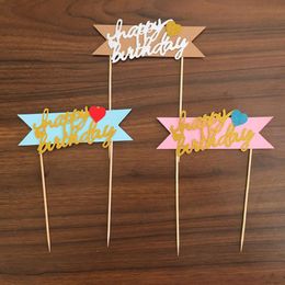 Other Event & Party Supplies Kraft Paper Heart Cake Topper Ornament DIY Hand Baked Birthday Wedding Christmas Decoration AccessoriesOther