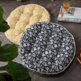 Cushion/Decorative Pillow Flower Print Tatami Floor Cushions Large Meditation Yoga Pouffe Thick Round Sofa Bench Back Seating Cushion Indoor O