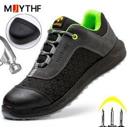 High Quality Work Safety Shoes Men Non-slip Work Boots Steel Toe Cap Protective Shoes Male Indestructible Puncture-Proof shoes