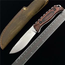multi knives Australia - Benchmade BM15002 15017 Hunt Saddle Mountain Skinner Fixed Blade Knife 4 2 Leather Sheath-Hunting Camping Kitchen Fruit C81 209t