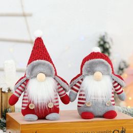 Christmas Plush Handmade Gnomes Elf Doll Window Home Table Decor Xmas Ornament New Year Natal Navidad Gift SN4694