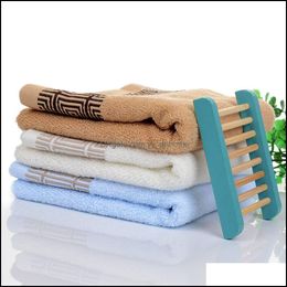 Towel Home Textiles Garden 3Color Absorbent Soft Washcloth The Bath Pure Cotton Siege Back Word Drop Delivery 2021 C8Zon