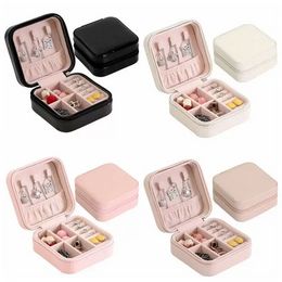 NEW Storage Box Travel Jewelry Boxes Organizer PU Leather Display Storage Case Necklace Earrings Rings Jewelry Holder Gift Case Boxes sxjun21