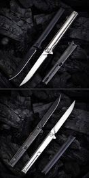 New Arrival Pocket Flipper Folding Knife 440C Steel Blade Stainless Steel Handle Ball Bearing Fast Open EDC Knives 3 Handles Colours