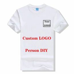 Factory Price Free Custom Design 100 Cotton T Shirt for Men Women DIY P o or Casual AD tops Team Clothes Tee 220614