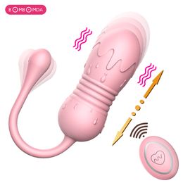 Wireless Remote Telescopic Vibrator for Women Vaginal Ball Vibrating Egg Clitoral Stimulator G-Spot Massage Kegal sexy Shop