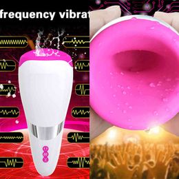 NXY Masturbators Intelligent Voice Oral Sex Cup Male Masturbation Vibrator 12 Speeds Massage Suck Silicone Toys For Men Pocket 220507