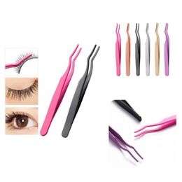 eyelash brush UK - Makeup Brushes Lash Clip Stylish Eyelash Eyebrow Auxiliary Tweezers Mini Eyelashes Applicator