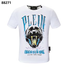 PLEIN BEAR T SHIRT Mens Designer Tshirts Rhinestone Skull Men T-shirts Classical High Quality Hip Hop Streetwear Tshirt Casual Top Tees PB 110632