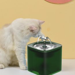 Cat Bowls & Feeders Drinker Electronic Automatic Fountain For Cats Accessories Bowl 2L Capacity Quadruple Filtration Water Filter Two Modes