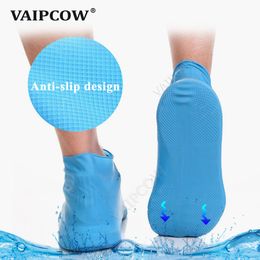 Reusable Latex Waterproof Rain Shoes Covers Slip-resistant Rubber Thicken Rain Boot Overshoes Anti-slip Boot Protector Covers