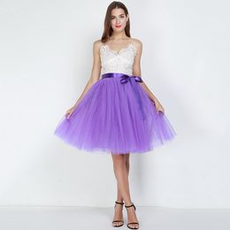 Skirts Fashion Empile Tulle Skirt Pleated Tutu Women Petticoat Bridesmaids Sweet Party Midi Short Ball Gown Saias Jupe