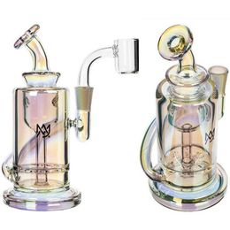 10.2 Inch Glass Hookah Bong spiral Dab Rig Bent Tube Water Pipe 14mm Joint Oil Rigs Bongs Bubbler Smoking Shisha