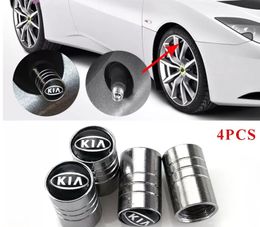 Auto sticker Wheel Tyre Valves Emgrand Emblem Badge for Kia rio ceed sportage cerato soul k2 Tyre Stem Air Caps Car Styling 4pcs/lot