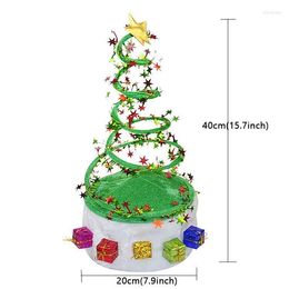 Berets Christmas Hat Year Party Spring Green Tree Santa Claus Show Ball Decoration Bucket HatBerets Oliv22