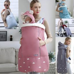 Stroller Parts & Accessories Warm Baby Carrier Cloak Mantle Cover Winter Kangaroo Infant Windproof Strap Hug Quilt For Waist Stool Accessori