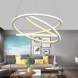 Pendant Lamps Nordic Living Room Modern Simple Creative Circular Restaurant Bar Personality Fashion Led Table Corridor Chandelier E27Pendant