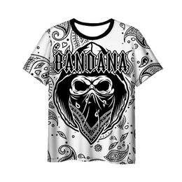 New 3D Print Causal Clothing Bandana Pattern Fashion Men Women T-shirt Plus Size Size S-7XL 018