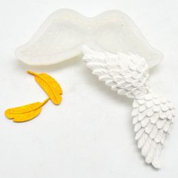 20Pcs 3D Angel Wings Crystal Mould Jewellery Resin DIY Epoxy Silicone Craft Tools Mould Decorative