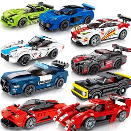 Technic Speed ​​Car Model Building Blocks Toys for Child Compatible Lepining City Vehicles Super Sport Racing