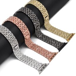Luxury Bling Diamond Alloy Wrist Band Strap Bracelet for Apple Watch Series 7 6 5 4 3 2 SE iWatch 40mm 41mm 45mm
