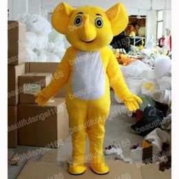 Halloween Yellow Elephant Mascot Costume Cartoon Theme Character Carnival Unisex Adults Outfit Christmas Party Outfit Suit