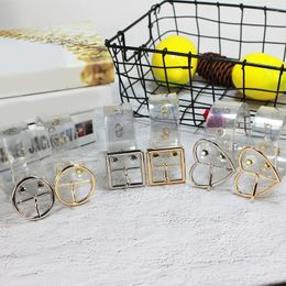 Belts Wide Waistband Round Square Heart Pin Buckle Rivet Eyelets Belt Transparent Punk Waist PVC Plastic Invisible Clear BeltBelts Smal22