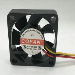 Wholesale fan: COFAN F-4010M12BII DC12V 0.16A 4CM axial flow 3-wire cooling fan