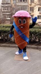 Performance ice cream Mascot Costumes Carnival Hallowen Gifts Unisex Adults Fancy Party Games Outfit Holiday Celebration Cartoon Character Outfits