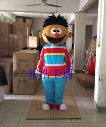 Mascot doll costume Ernie Boy Mascot Costume Sesame Street Dress Suits Outfits Halloween Party Costume