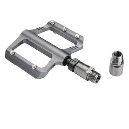 Bike Pedals Right And Left Extenders Mountain Road Titanium Pedal Extender 20mm Lock Extension DIY AccessoriesBike
