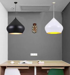 Black White Aluminium Pendant Lights Lamp e27 led Dining Room Bedroom Kitchen Cafe Bar Loft gold inside