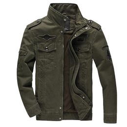 Men's Jackets Embroidery Military Style Zipper Bomber CasualMen's