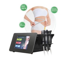 quantum rf equipment Radio Frequency and 740-850nm infrared light eyes lifting facial tightening body slimming machine with 3 pieces of handles for different parts