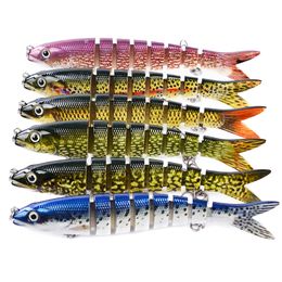 K1634 13.3cm 18.9g Fishing Lure Hook for Bass Trout Multi Jointed Swimbaits Slow Sinking Bionic Swimming Lures Bass Freshwater Saltwater Lifelike Fish Lures Kit