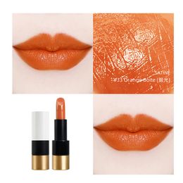 High Quality Lipstick Matte Satin Long Lasting Moisturizing Red Nude Orange Lip Color With Original Box Women Gifts