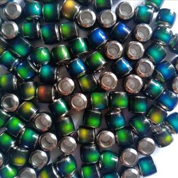 6MM 8MM DIY Mood Bead Stainless Steel Colour Change Loose Beads Fit Ring Necklace 200Pcs/Lot