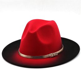 Winter Autumn Imitation Woolen Women Men Ladies Fedoras Top Hat Jazz European American Round Caps Bowler Hats 5658CM 220718