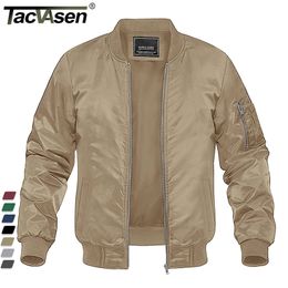 TACVASEN Spring Baseballl Jackets Mens Military Windbreaker Hiking Trekking Fishing Jackets Full Zip Casual Coats Outwear Tops 220808
