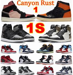 1S Mid Canyon Rust Shattered Backboard 3.0s Basketball Shoes 1 High Mens Womens Rebellionaire Sneakers Dark Mocha Patent Bred Toe Light Smoke Grey Hype Royal Trainers