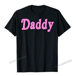 Men's T-Shirts Daddy T-Shirt. Pink Aesthetic Fashion Shirt Harajuku Cotton Summer Tops & Tees On Sale Man T Shirts Simple Style W220409