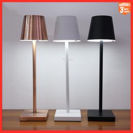 Table Lamps Restaurant Desk Light Touch Dimming Rechargeable For Bar Bedroom Bedside Room Decoration Dimmable Modern CordlessTable