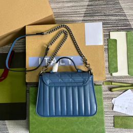 10a mini topphandtag påse lyxig lady handväska äkta läder crossbody väskor mode axelväskor designer väskor 21 cm med låda g222a