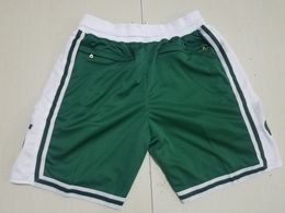 2022 Team Basketball Shorts City Green Running Sports Clothes with Zipper Pockets Size S-XXL Mix Match Order High Quality