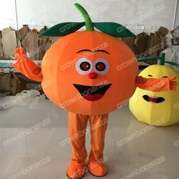 halloween Cute Orange Mascot Costumes Cartoon Mascot Apparel Performance Carnival Adult Size Promotional Advertising Clothings