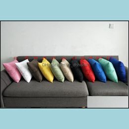 Pillow Case Bedding Supplies Home Textiles Garden Ll Pillowcase Fashion Sofa Cushion Er Car Decoratio Dhs4F