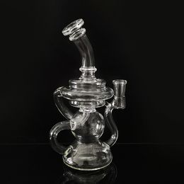 7.6 inch Clear Beaker Big Bong Water Pipe Thickness Smoking Pipes Glass Bubbler Vase Percolater Bongs Dab Rig 14mm Male glass Slide bowl Transparent Pyrex Hookah