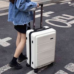 Travel Suitcase On Wheels ''Carry Cabin Trolley Luggage Bag Inch Rolling Spinner Case Suitcases J220708 J220708