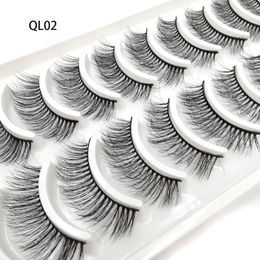 3D Multi-Layer 10 Pairs Eyelash Natural Thick Eyelashes Curl Wholesale